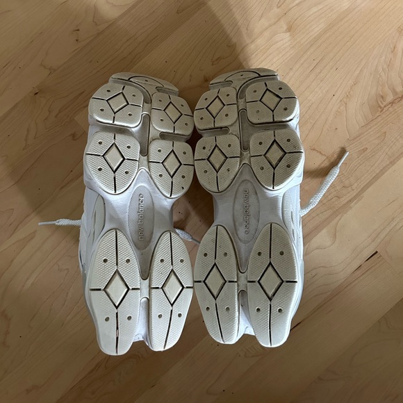 New Balance 9060 GS White Sneaker Shoe Sea Salt and Linen - Picture 8 of 10